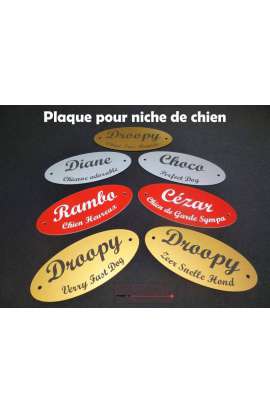 plaque pour Niche de Chien